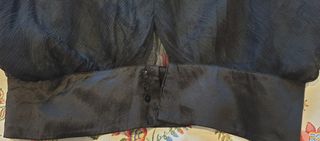 Rebajada‼️ Blusa negra seda transparente