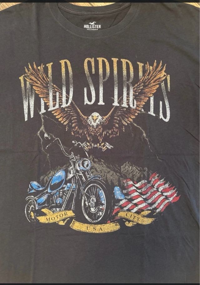 T-Shirt Hollister Aquila Moto USA