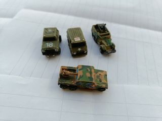 4 Veicoli Militari Vintage Micro Machines 