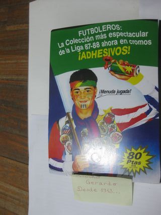 ALBUM DE CROMOS IMPRESOS LIGA ESTE  87 88 CON TODO