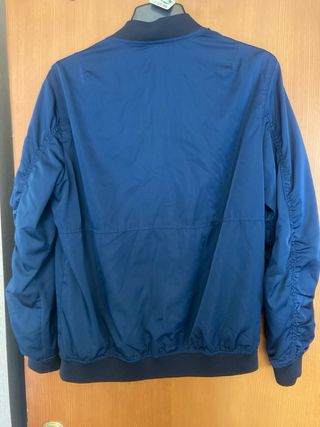 Chaqueta bomber Pull&Bear azul talla L