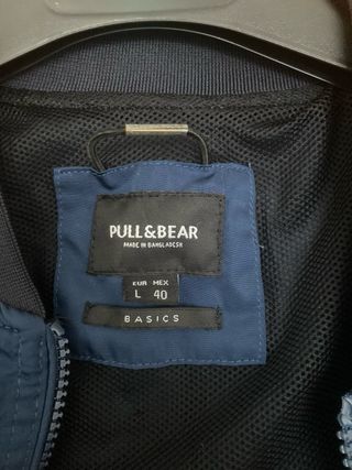 Chaqueta bomber Pull&Bear azul talla L