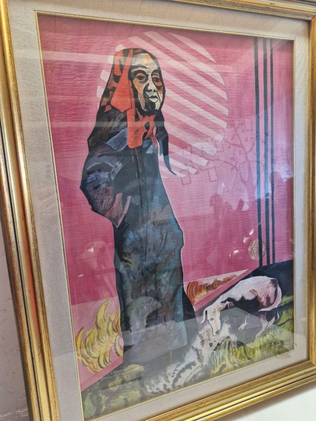 Quadro originale su tela, compresa cornice