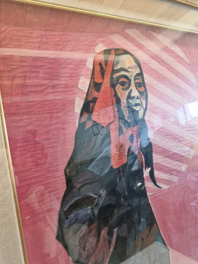 Quadro originale su tela, compresa cornice