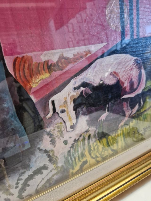 Quadro originale su tela, compresa cornice