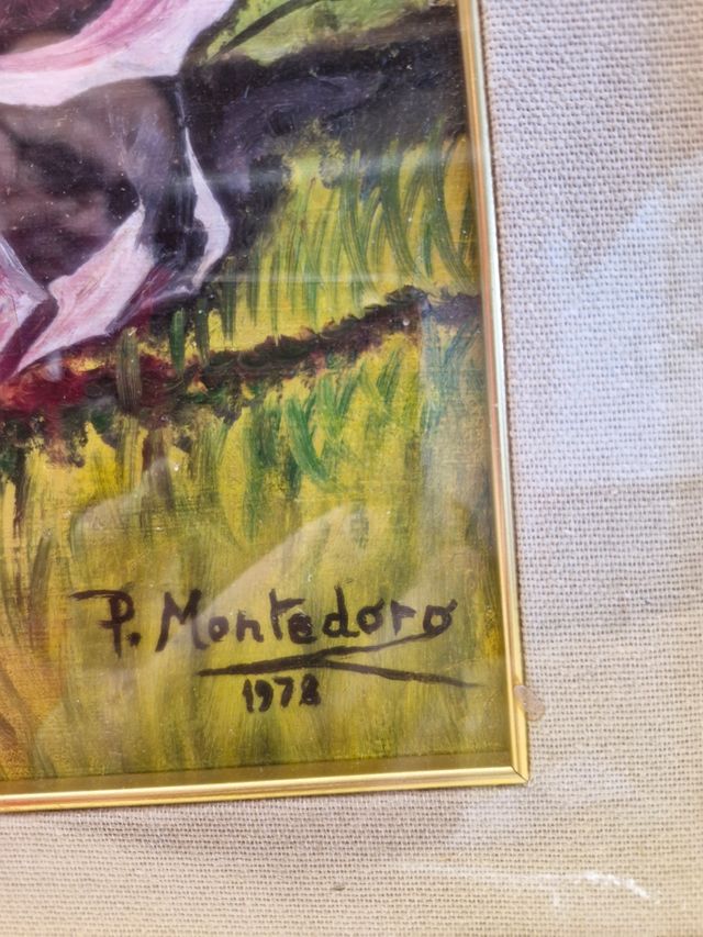 Quadro originale su tela, compresa cornice