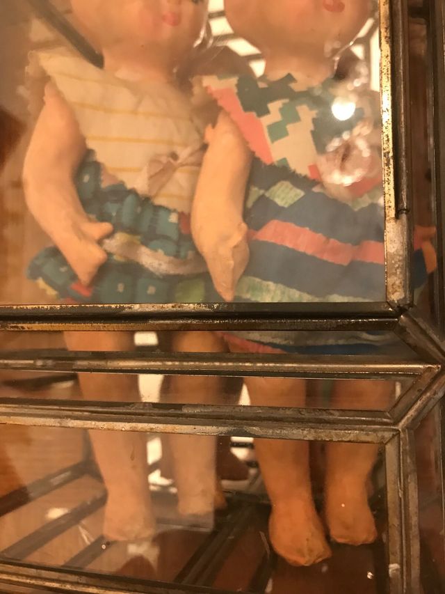 Muñecas antiguas de carton piedra 2