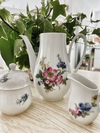 Juego café vintage porcelana