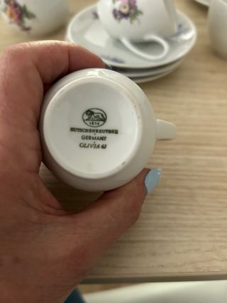 Juego café vintage porcelana
