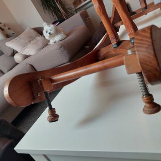 Caballo balancín madera vintage