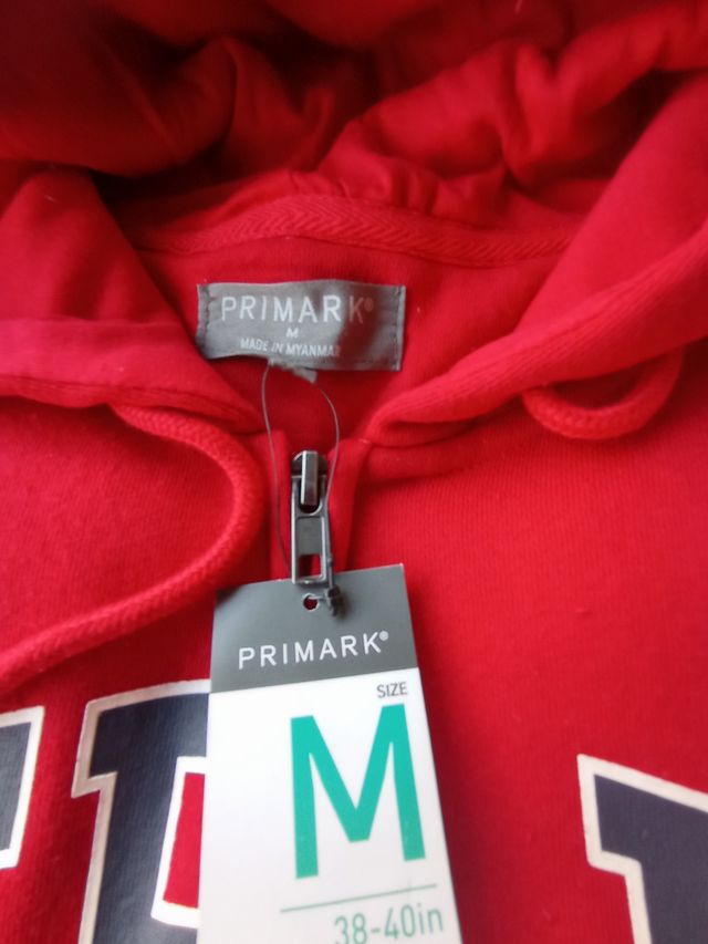 Felpa rossa Primark tg.M
