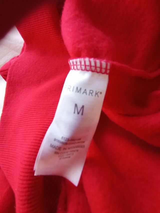 Felpa rossa Primark tg.M