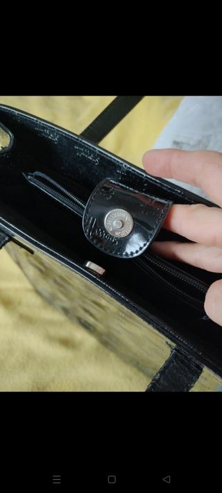 Borsa in vernice Harrods