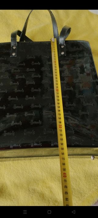 Borsa in vernice Harrods