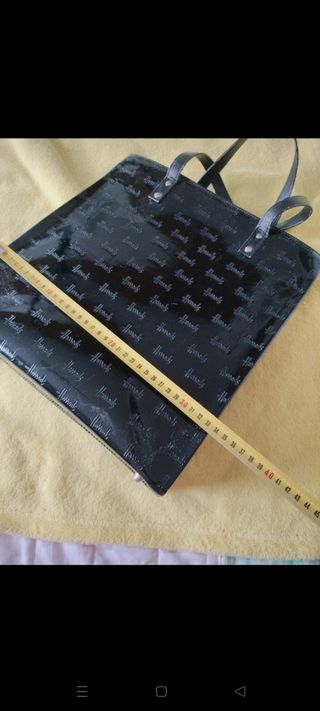 Borsa in vernice Harrods