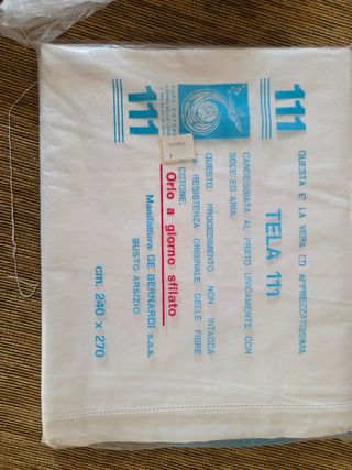 Lenzuolo singolo cotone bianco - Tiela 111