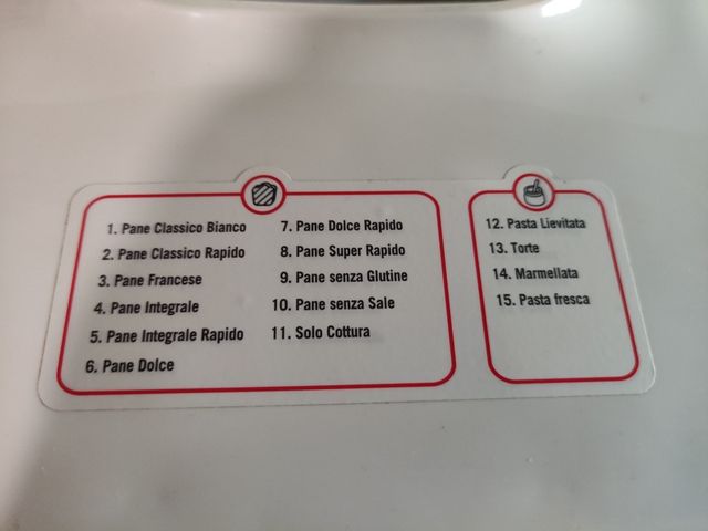 Macchina automatica Moulinex per pane, dolci, ecc.