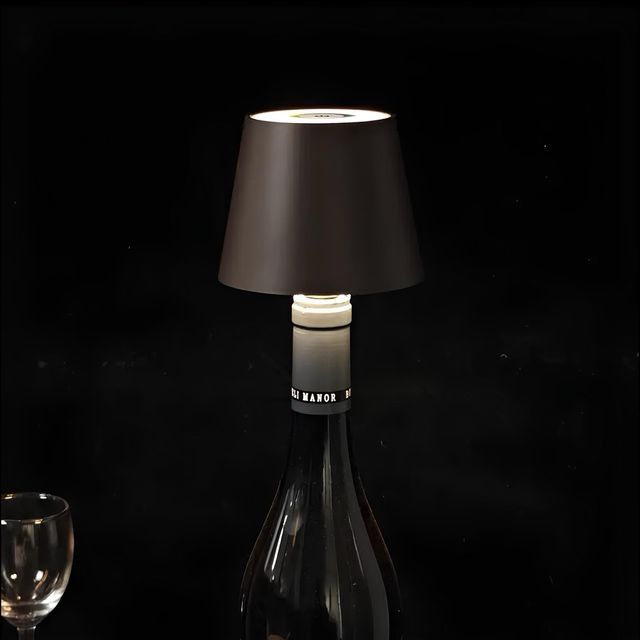 Lampada LED decorativa per Bottiglia Verde Oliva