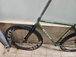 Cuadro y horquilla acero gravel 