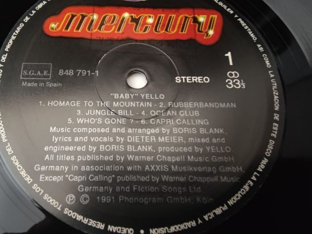 Vinilo Yello - Baby