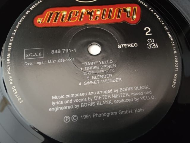 Vinilo Yello - Baby