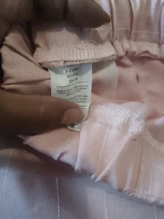 Pantalones cortos rosa niña