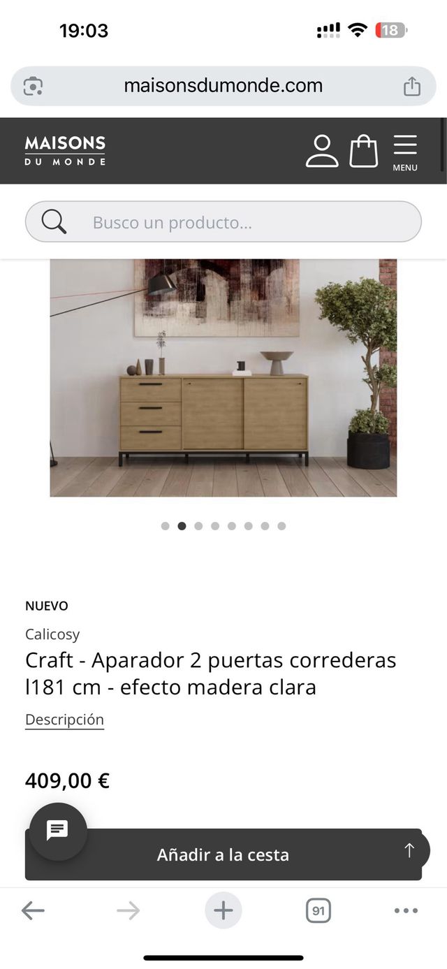 mueble de tv Aparador madera. Comoda