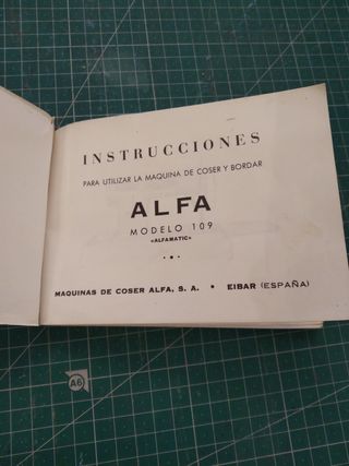 Manual AlfaMatic 109