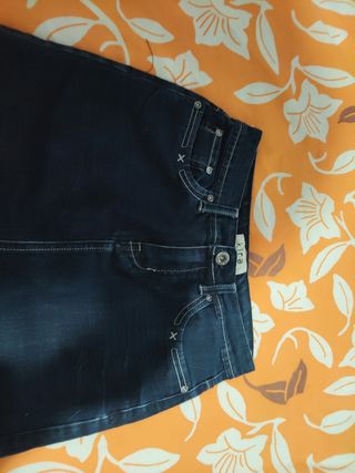 Falda vaquera Kira midi azul