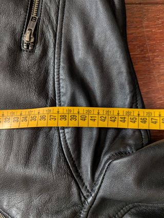 Chaqueta moto cuero negro TRIUMPH mujer