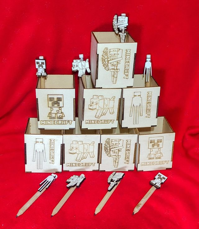 Portalápices Minecraft