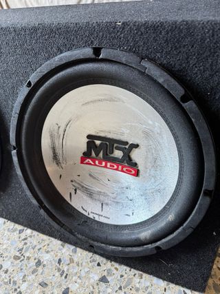 MTX Thunder 4500 (12", 4Ω, 225W RMS) + cajon