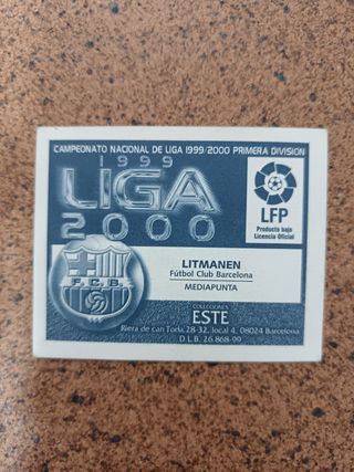 Cromo Litmanen - Fútbol Club Barcelona