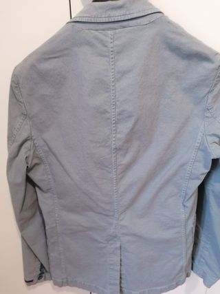 giacca sartoriale celeste/grigia