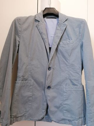 giacca sartoriale celeste/grigia