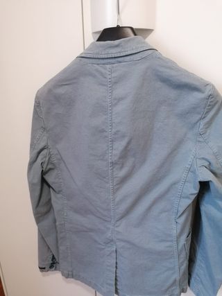giacca sartoriale celeste/grigia