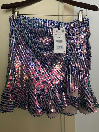 Falda lentejuelas a estrenar