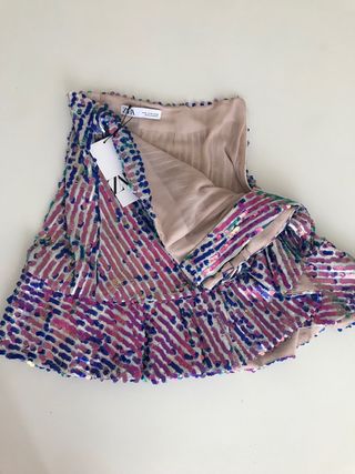 Falda lentejuelas a estrenar