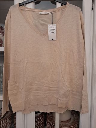 Jersey Sfera beige talla M