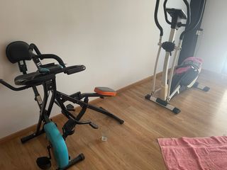 Bicicleta estática y elíptica