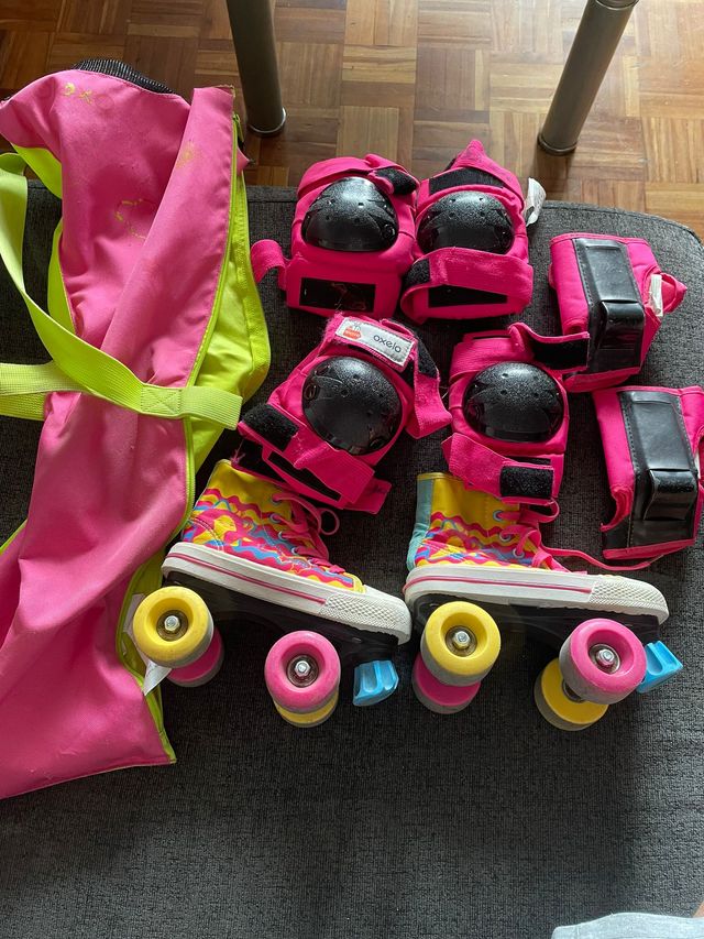 patines niña + protecciones