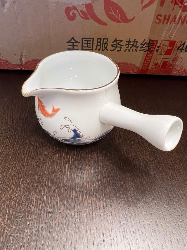 Set Tè Cinese Ceramica- Blu&Rosso