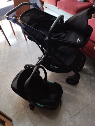 Coche paseador + silla de coche para bebes.