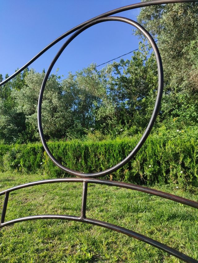 Cabecero forja hierro artesano