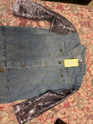 Chaqueta vaquera niña unicornio talla 130
