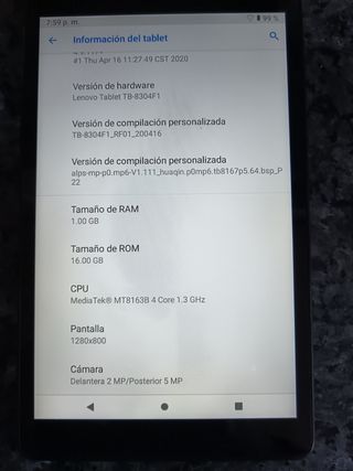 Tablet Lenovo 8"