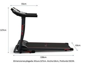 CINTA DE CORRER 1600W FIT-FORCE Velocidad 15KM