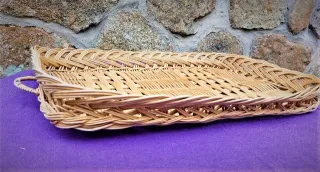 Cesto de mimbre cambiador vintage