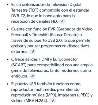 TDT con USB Engel.
