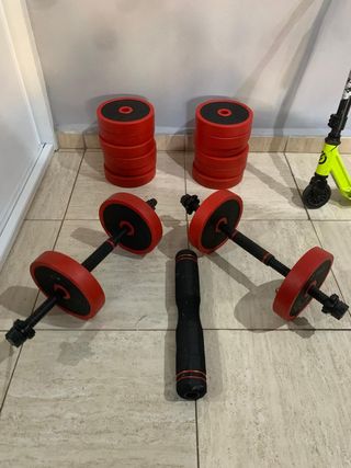 Juego de mancuernas para fitness